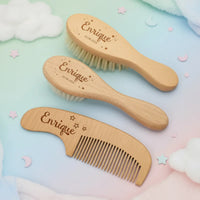 Thumbnail for Personalized Hairbrush – Douce et unique – Ensemble de brosses à cheveux personnalisées pour bébé