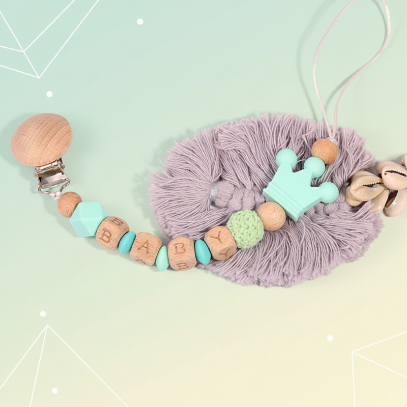 Personalized Pacifier Chain – Sécurité et élégance - Attache-sucette personnalisée