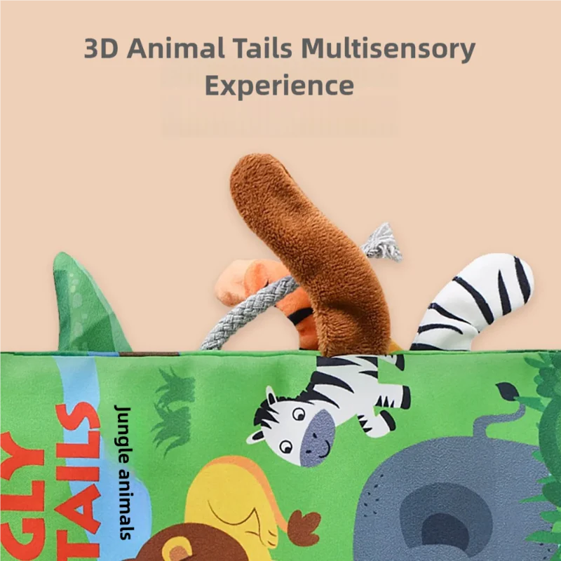 SoftTails – Coloré et sensoriel – Livre à rabats pour bébé