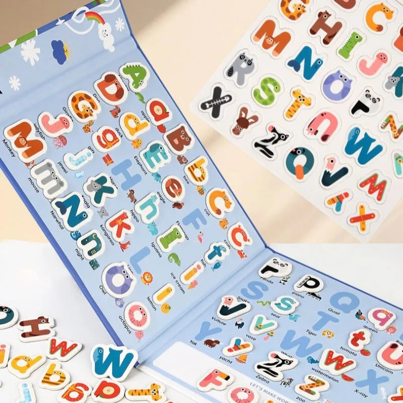BusyBrain – Apprendre des mots anglais et compter – Alphabet et chiffres Livre de puzzles