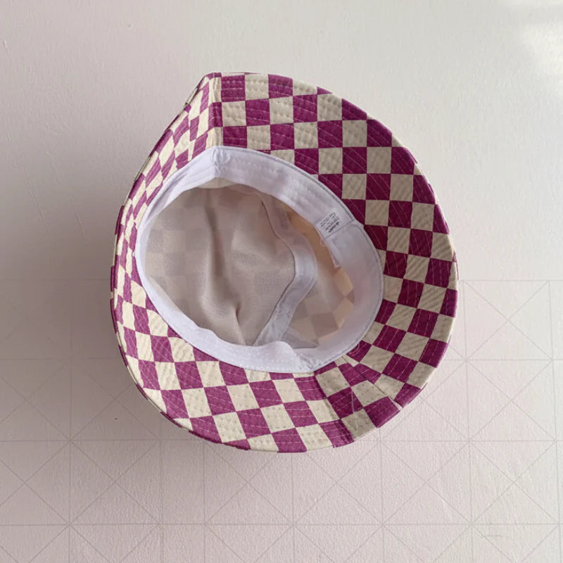 Bucket Hat – Mignon et protecteur – Bonnet pour enfant à carreaux
