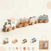 TrainCount –  Classique et éducatif – Train Montessori en bois