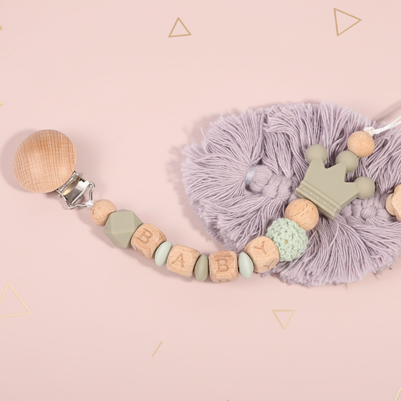 Personalized Pacifier Chain – Sécurité et élégance - Attache-sucette personnalisée