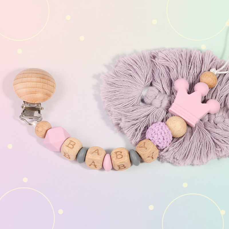 Personalized Pacifier Chain – Sécurité et élégance - Attache-sucette personnalisée