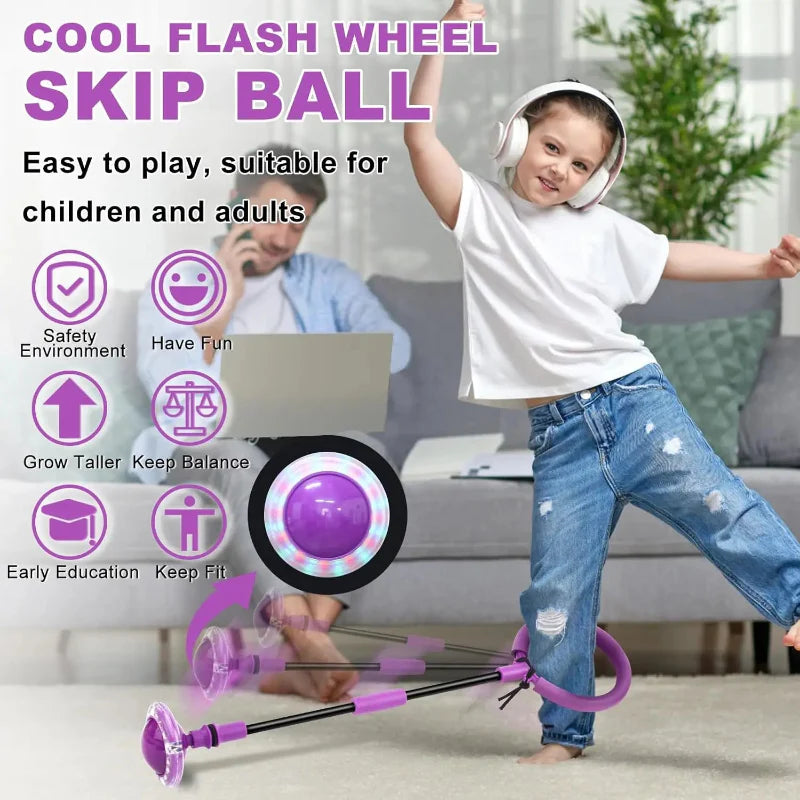 Flash Wheel Skip Ball – Actif & Énergique – Ballon de saut simple