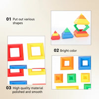 Thumbnail for Pyramid Stacking Blocks – Motricité et créativité – Jeu de blocs à empiler