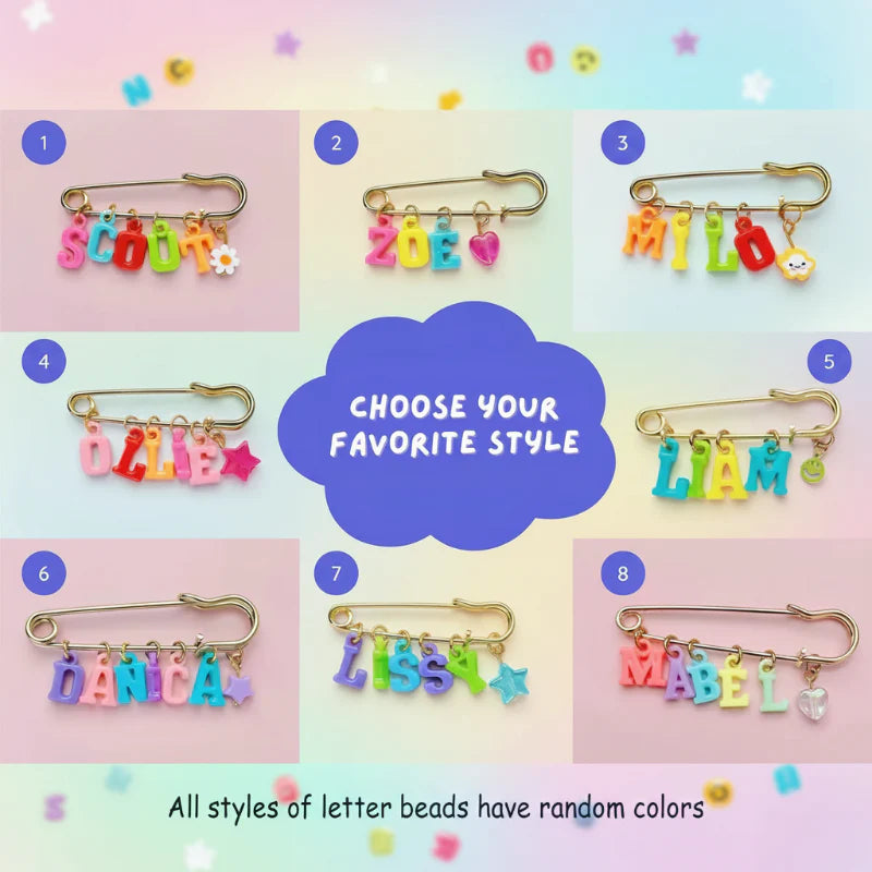 Personalized Charm Pin – Personnalisée et élégante – Broche avec prénom