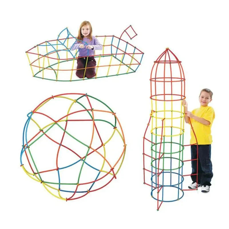 BuildPlay – Fantaisie et habileté – Tubes de construction avec connecteurs