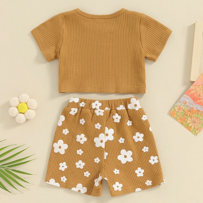 Mini Fashion™ - Confortable et élégant - Ensemble d'été pour bébé fille