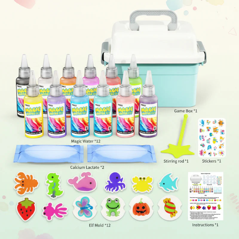 Magic Gel Water Beads – Créativité et sensorialité – Kit de jeux « Façonner l'eau »