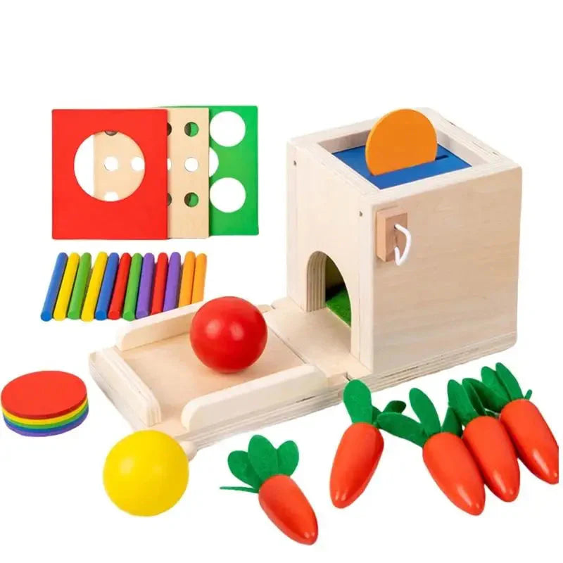 Smart Carrots –  Couleurs et formes - Jouets en bois à trier