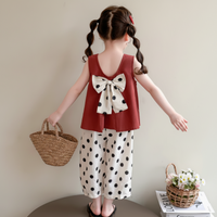Thumbnail for Sleeveless Tops & Pants – Douceur et élégance – Ensemble d'été pour enfants