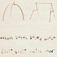 Thumbnail for Wooden Baby Rattle Toy – Éveil sensoriel et sécurité – Baby Gym