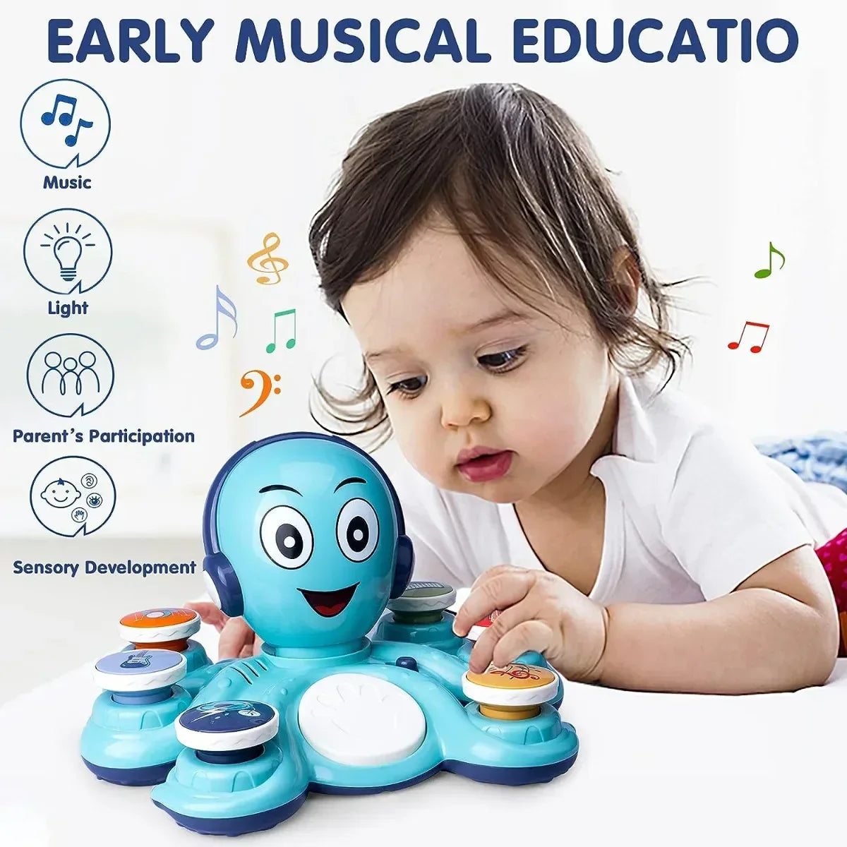 Musical Octo™ - La fête musicale de la pieuvre - Jouets musicaux