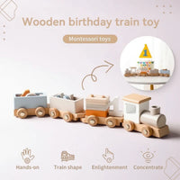 Thumbnail for TrainCount –  Classique et éducatif – Train Montessori en bois