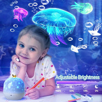 Thumbnail for CosmoGlow – Rêveur et créatif – Lampe de nuit Galaxy Projector avec rotation à 360°