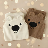 Thumbnail for Baby Bear Fleece Vest – Chaud et doux – Gilet « Kinder Beer »