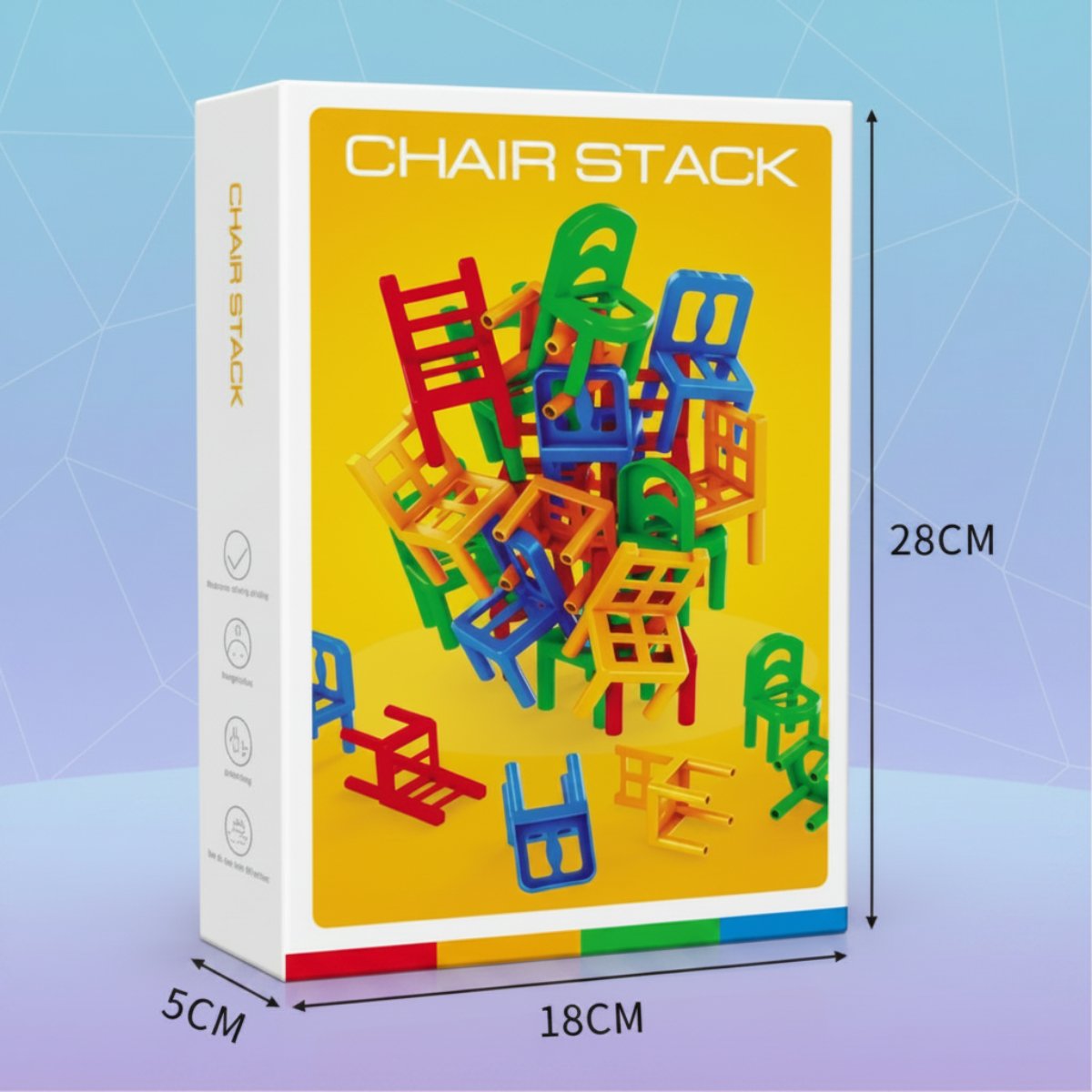 Chair Stack - Interactif et stimulant la créativité - Jeu des chaises empilables