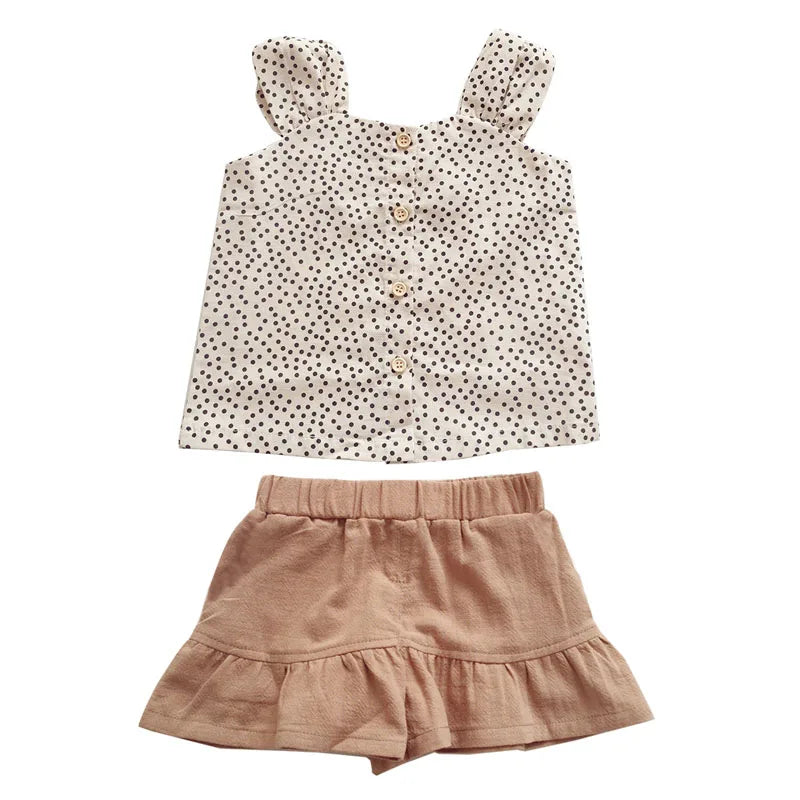 Mini Fashion™ - Ensemble d'été en coton pour filles