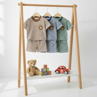 Thumbnail for Kids Stripe Outfit – Tendance et confort – Tenue d'été pour enfants