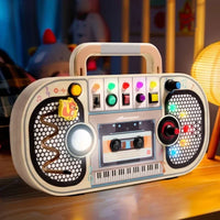 Thumbnail for Wooden Busy Board – Motricité et interactivité – Tableau d'activités musicales