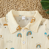 Thumbnail for Dinosaur & Car Print Outfit – Tendance et ludique – Ensemble de vêtements d'été