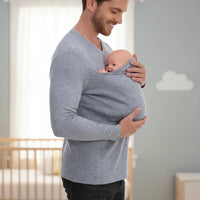 Thumbnail for Kangaroo Pocket Shirt – Confort et praticité – T-shirt porte-bébé pour hommes