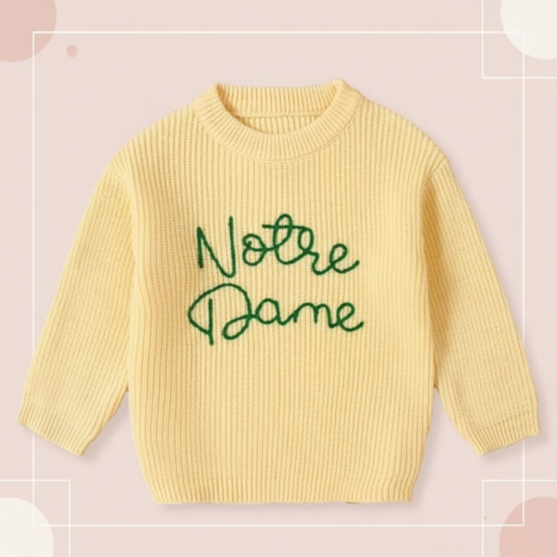 WarmWeave – Confortable et ludique – Pull « Notre Dame »