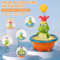 Thumbnail for Light Up Crocodile Bath Toy – Interactif et jeux d'eau – Jouets de bain « Fontaine Crocodile »
