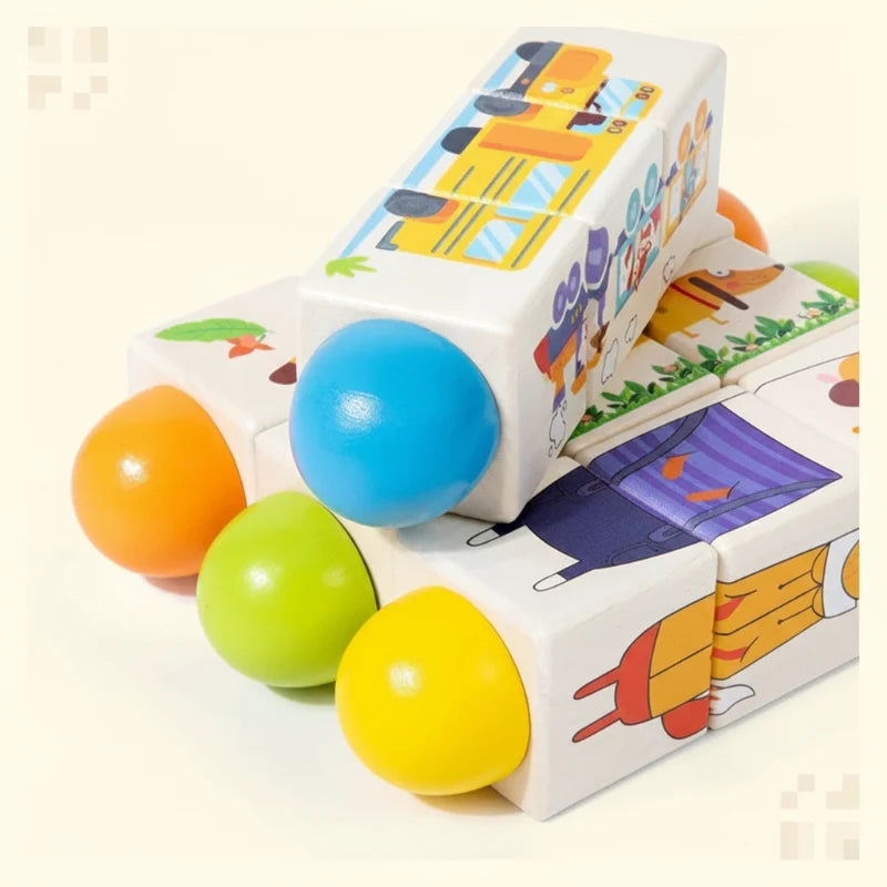 WoodiTurn – Éducatif et amusant – Puzzle rotatif