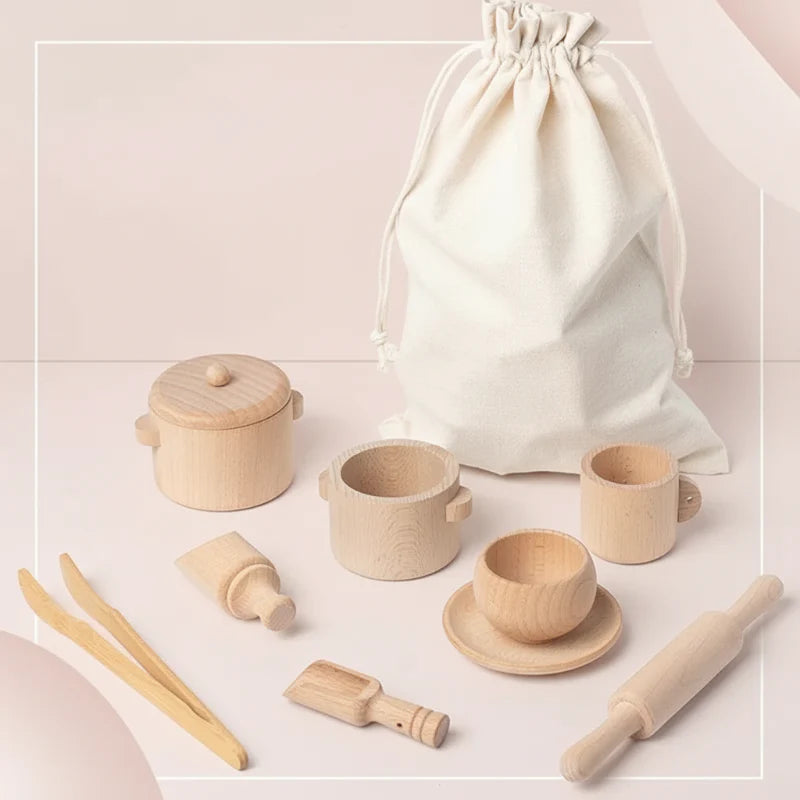 MiniMasterChef – Éducatif et amusant – Set de cuisine en bois