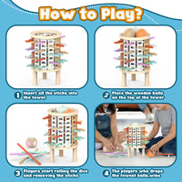 Thumbnail for Balance Tower™ – Empiler et compter – Jeu de réflexion en bois