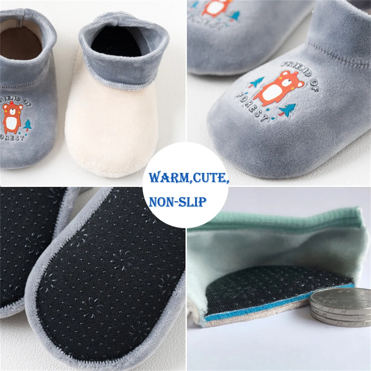 Mini Fashion™ - Chaussons Antidérapants pour Enfants