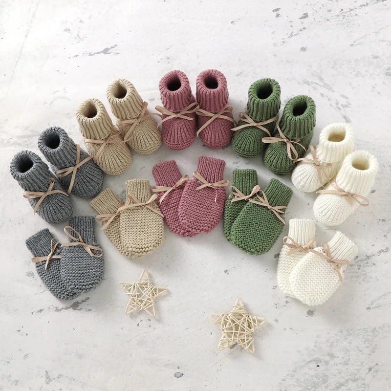 Booties & Mittens – Doux et chaud – Ensemble gants et chaussons