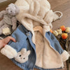 Girls Bunny Denim Coat – Chaleur et confort – Veste pour enfant