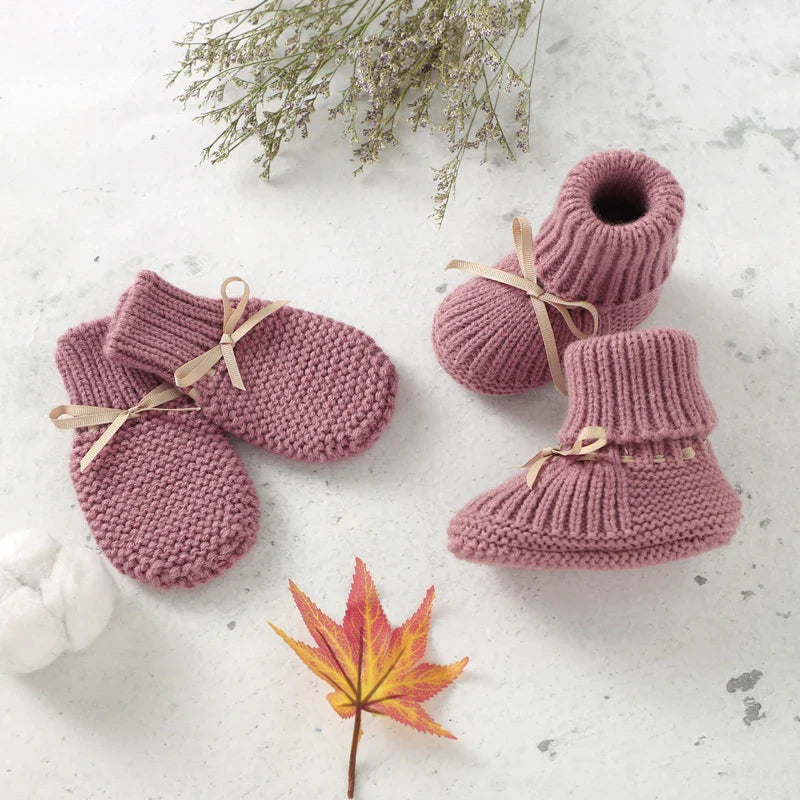 Booties & Mittens – Doux et chaud – Ensemble gants et chaussons