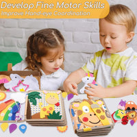 Thumbnail for Sensory Toddler Book™ – Sentir et découvrir – Livre de feutre Animaux