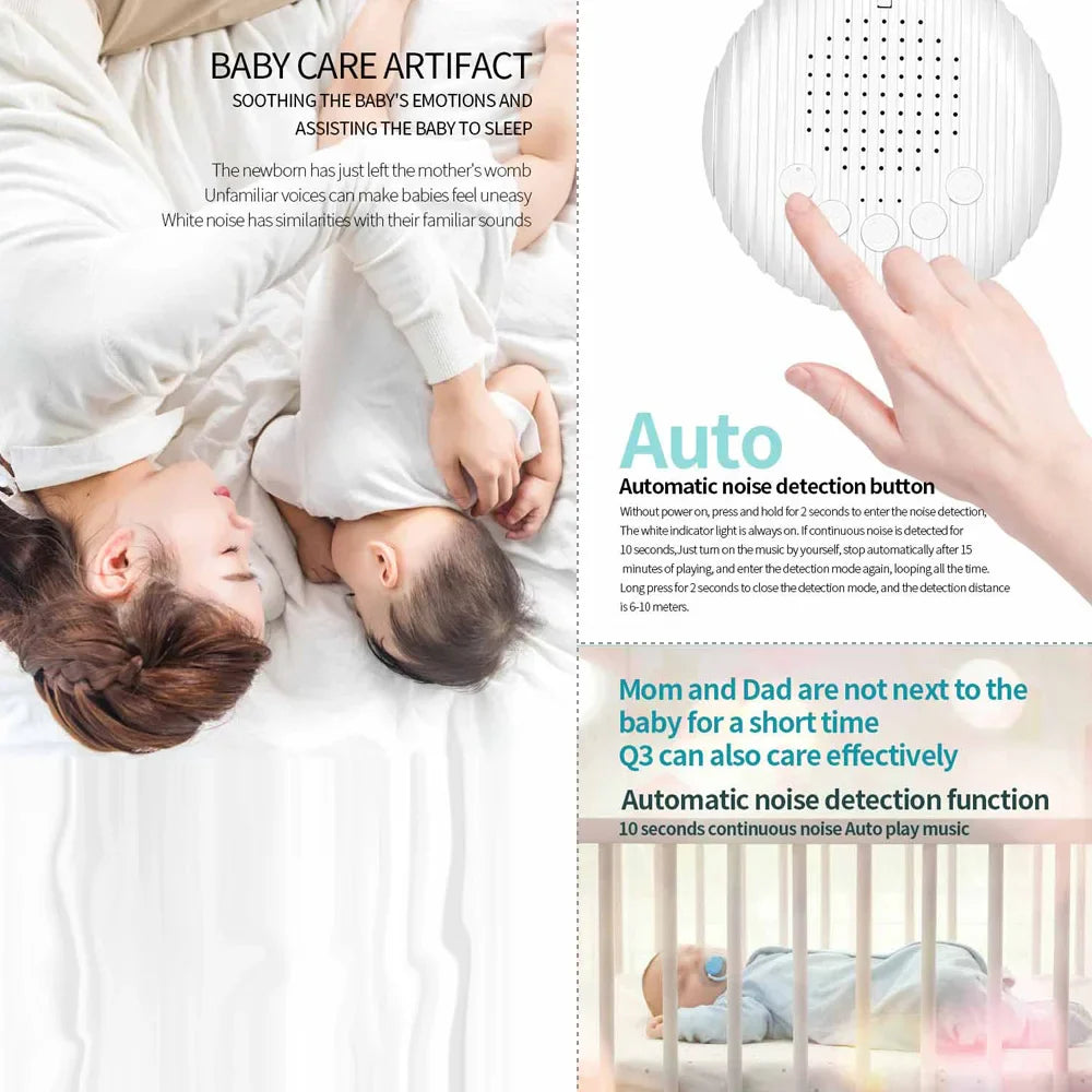 SleepEase – Repos et voyage - Machine sonore à bruit blanc pour bébés