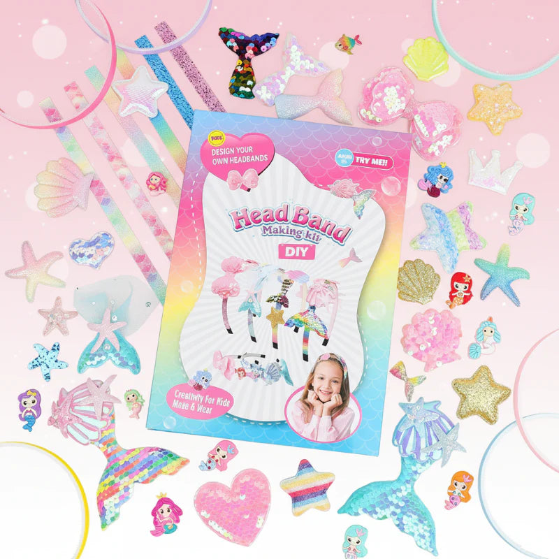DIY Headband Making Kit – Créatif et ludique – Ensemble d'accessoires pour bandeaux