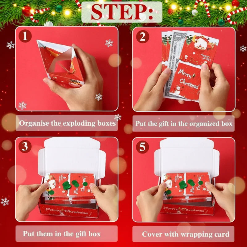 MerryPop – Magique et surprenant – Coffret cadeau de Noël contenant de l'argent