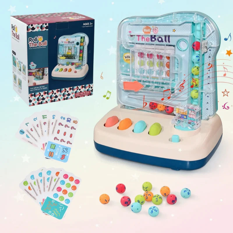 Montessori Math Track Game – Apprentissage et logique – Jeu de piste à billes