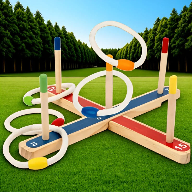Montessori Ring Toss Game – Actif et éducatif – Jeu de lancer d'anneaux
