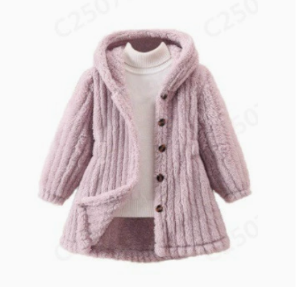 Mini Fashion - Doublure intérieure en polaire douce pour filles - Manteau d'hiver