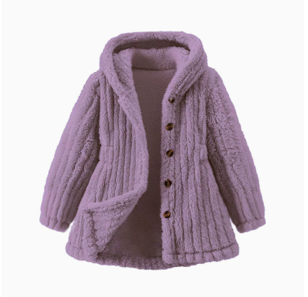 Mini Fashion - Doublure intérieure en polaire douce pour filles - Manteau d'hiver