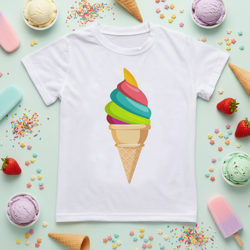Boys & Girls Summer Tee – Confort et fantaisie – T-shirt enfant à motif amusant