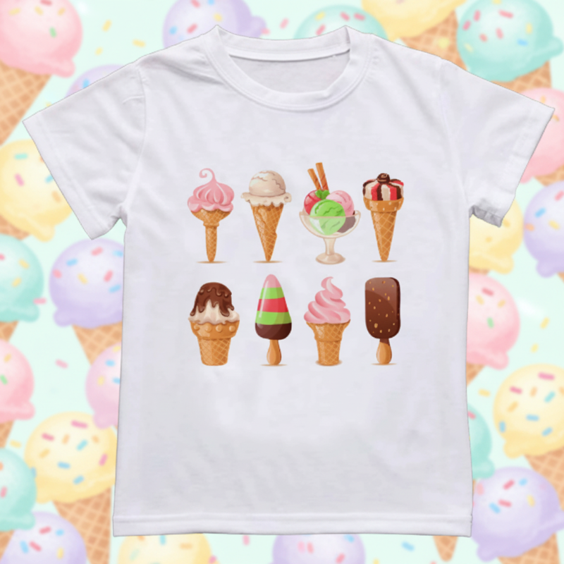 Boys & Girls Summer Tee – Confort et fantaisie – T-shirt enfant à motif amusant