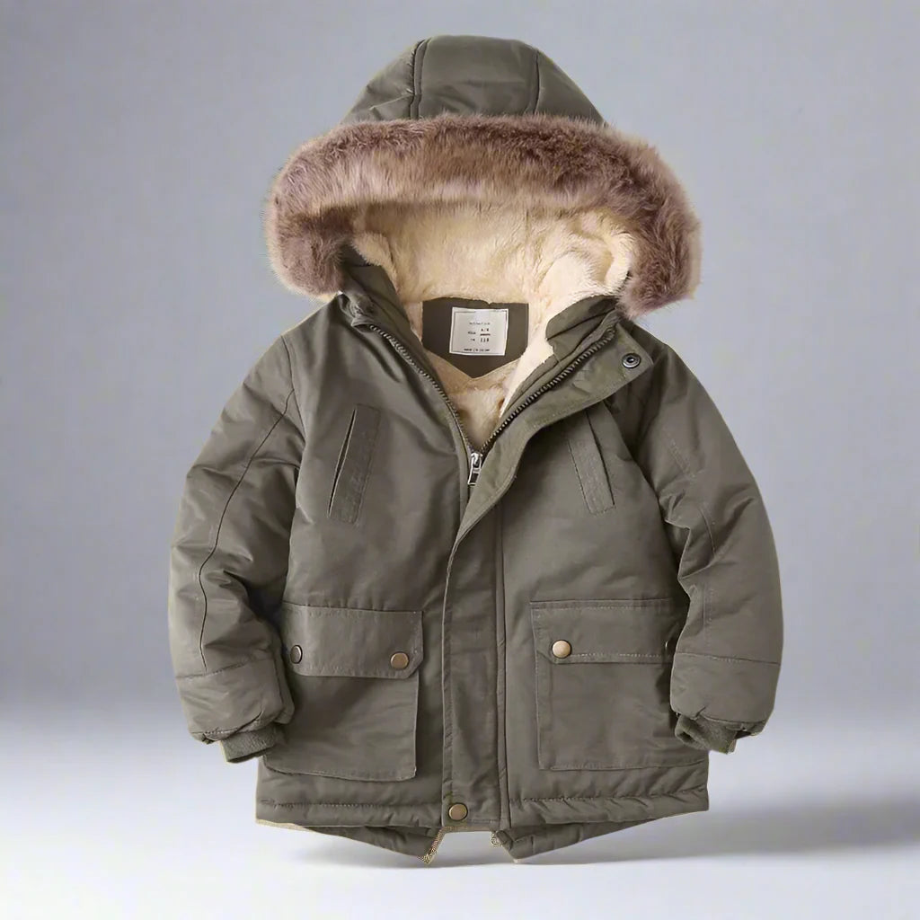 CozyTrend – Élégant et chaud – Parka d'hiver avec col en fourrure