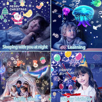 Thumbnail for CosmoGlow – Rêveur et créatif – Lampe de nuit Galaxy Projector avec rotation à 360°