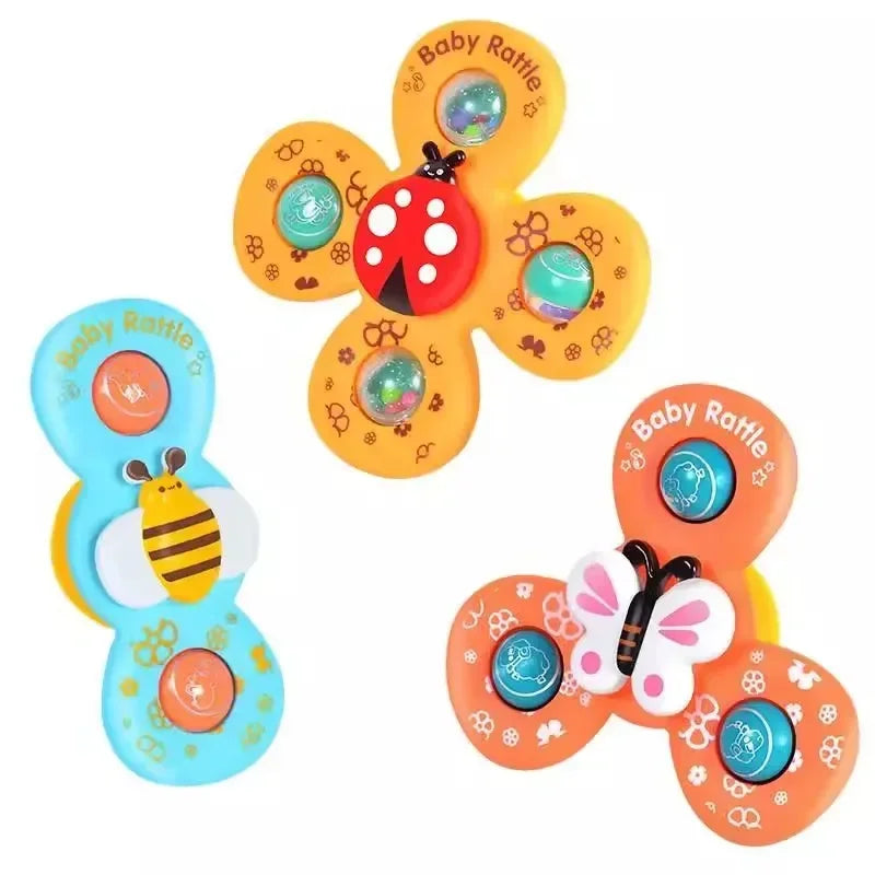 Bath Spinner Set™ - Dans le bain ou la voiture - Spinners à succion