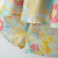 Thumbnail for Mini Fashion™ - Fleur d'été chic - Robe d'été imprimé pivoine